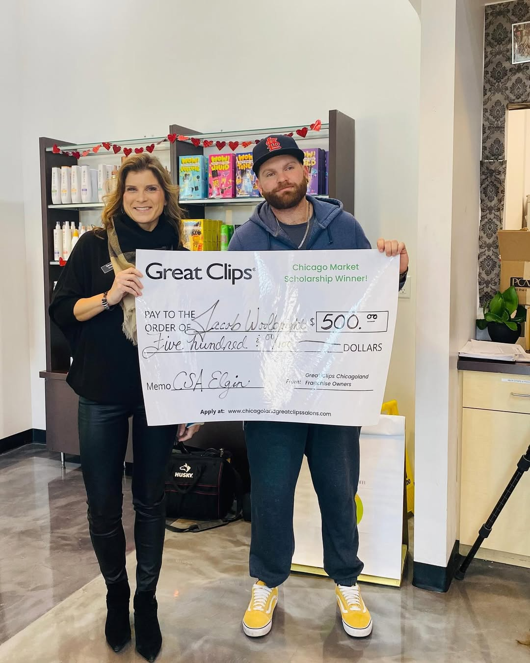 Cosmetology student awarded $500 Great Clips scholarship for beauty school tuition support.