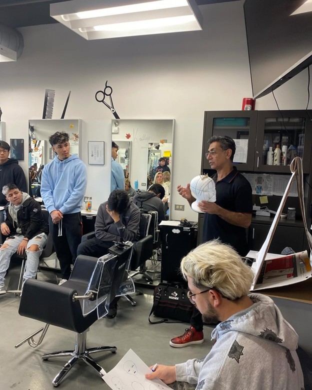 Barber classes at Cosmetology & Spa Academy, a barber school in Illinois