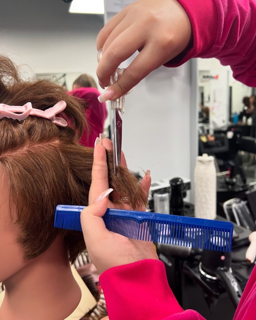 Cutting hair training
